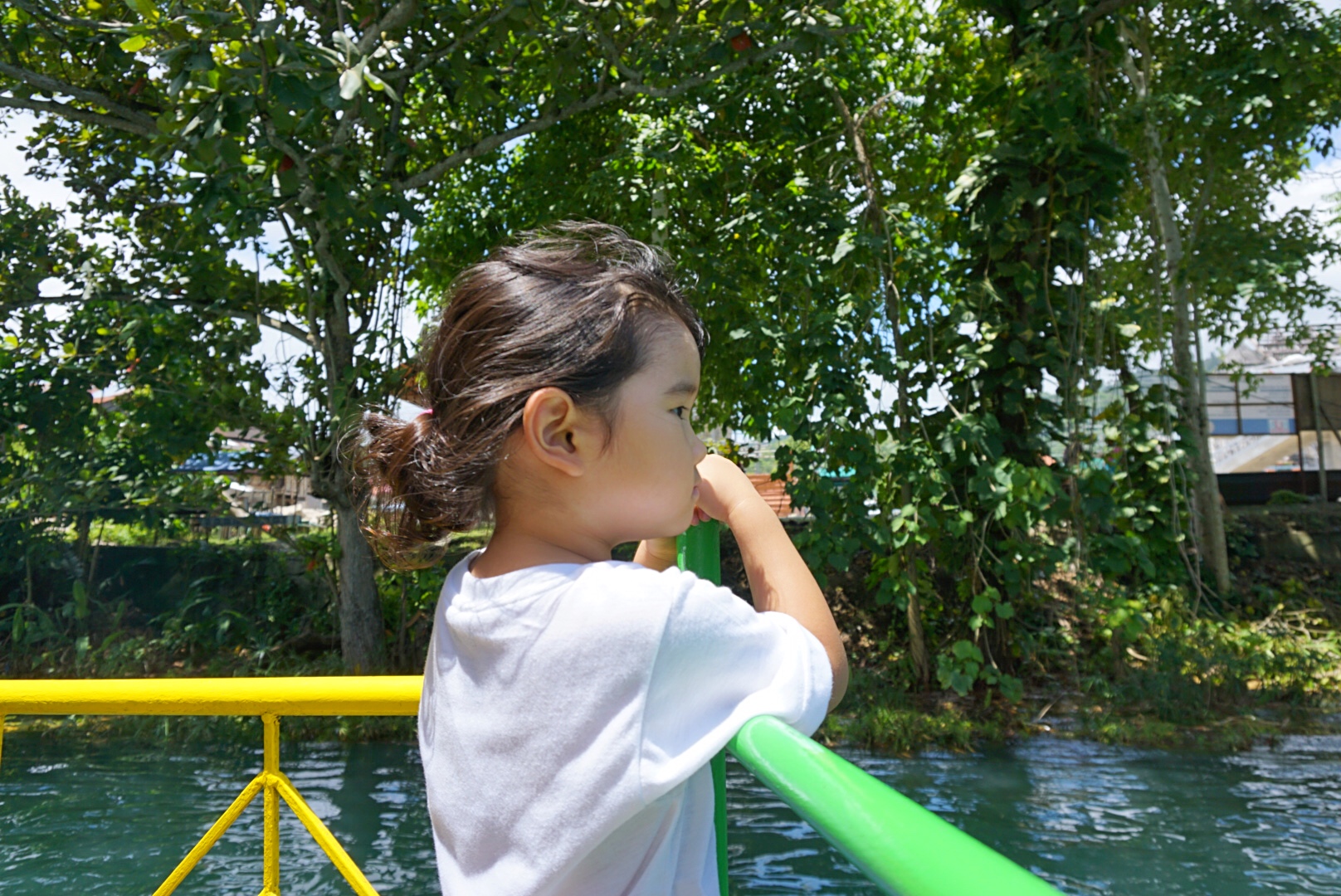 onboard restaurant , Lunch buffet cruise on the Loboc river 