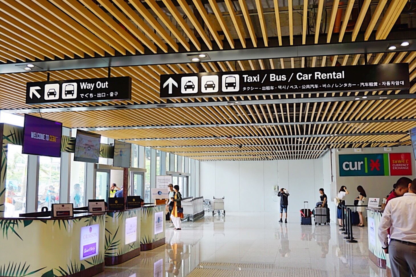 Cebu New terminal pickup location at Mactan International Airport 